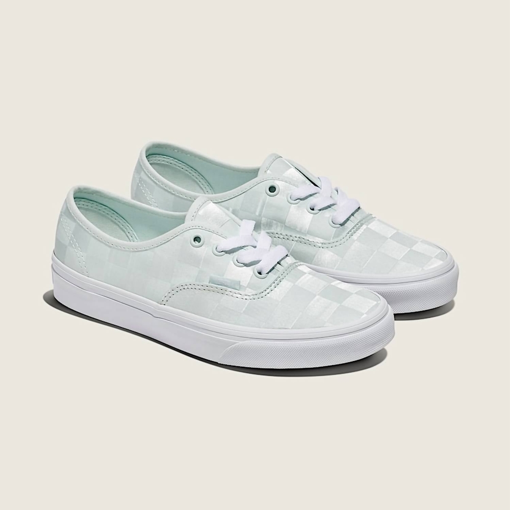 Vans Women's Mint Checkered Sneakers - Picture 2 of 5